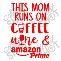 This Mom Runs On Coffee V-neck Tee | Artistshot