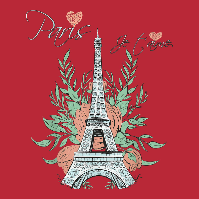 Paris Love Eiffel Tower Rose Parisian Souvenir French France T Shirt Women's V-Neck T-Shirt by cm-arts | Artistshot