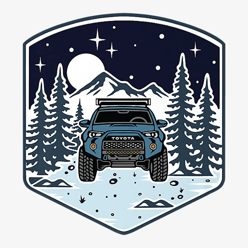 Trail 4runner Overland Night Vibes   Cav Blue Premium T Shirt Ladies Fitted T-Shirt by cm-arts | Artistshot