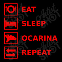 Eat Sleep Ocarina Repeat Pocket T-shirt | Artistshot