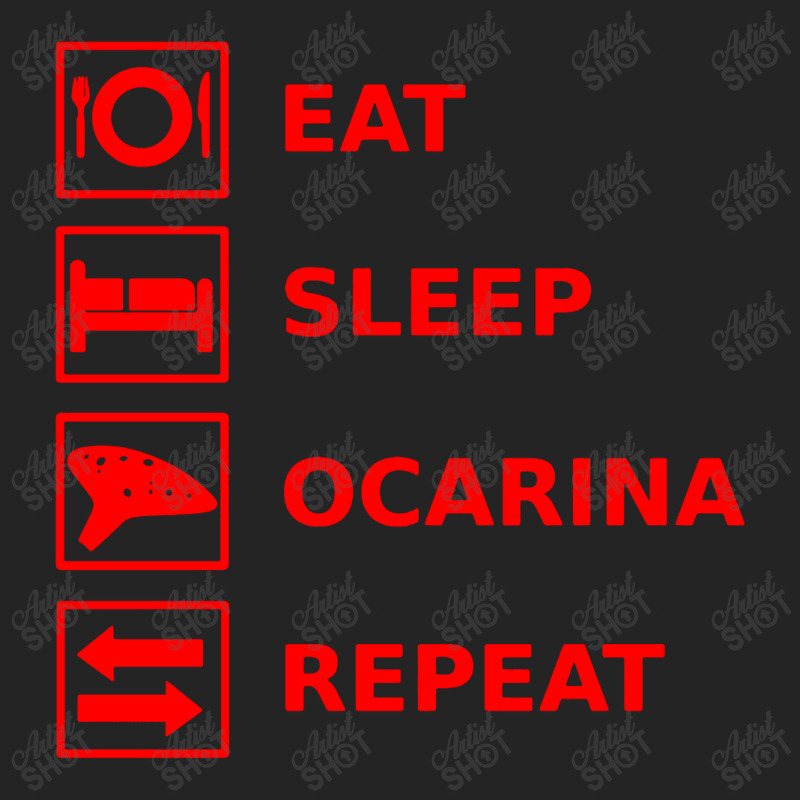 Eat Sleep Ocarina Repeat 3/4 Sleeve Shirt | Artistshot