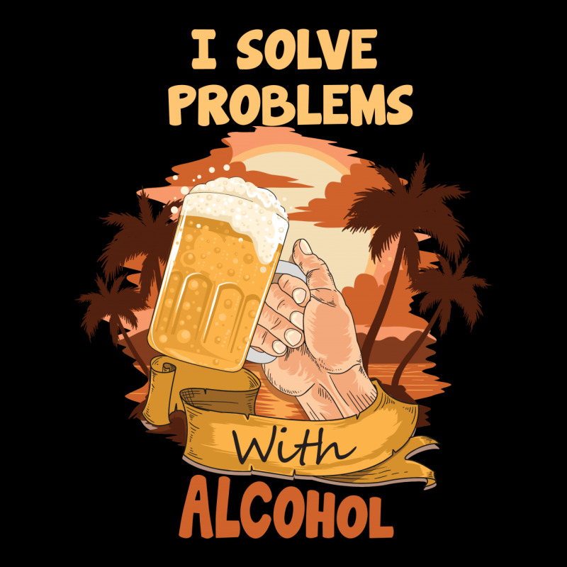 I Solve Problems With Alcohol Men's Long Sleeve Pajama Set | Artistshot