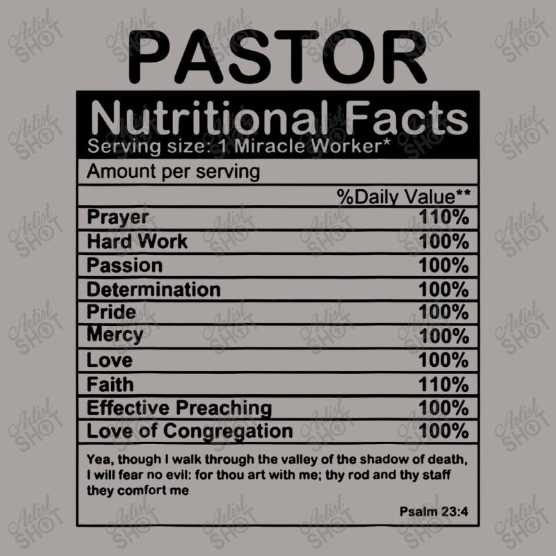 Pastor Nutritional Facts Racerback Tank by Korexapi | Artistshot