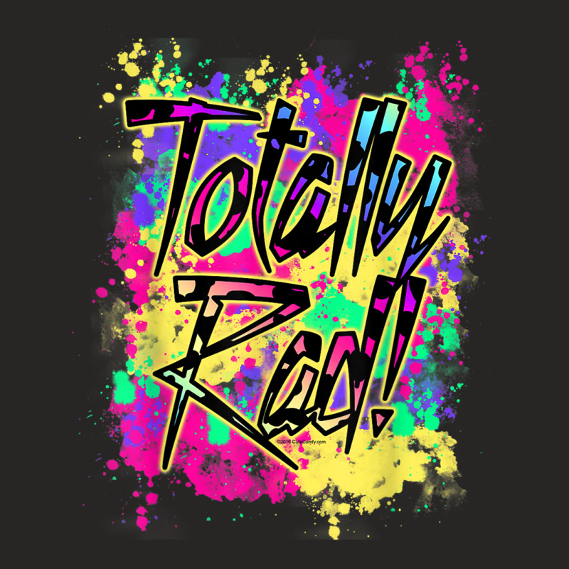 Totally Rad 80s Paint Splash Color Run 1980s Party Mens My Favorite Ladies Fitted T-Shirt by cm-arts | Artistshot