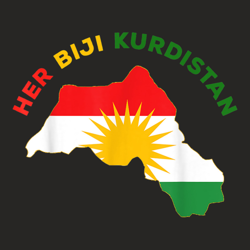 Her Biji Kurdistan T Shirt Ladies Fitted T-Shirt by cm-arts | Artistshot