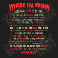 Horror Movie Quotes   Horror Movie Quotes Classic T-shirt | Artistshot