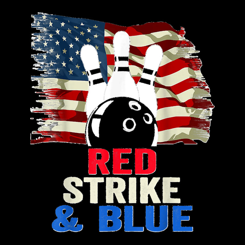 Patriotic Bowling 4th Of July Red Strike & Blue Usa Flag Pocket T-Shirt by STACYSCHUDEL | Artistshot