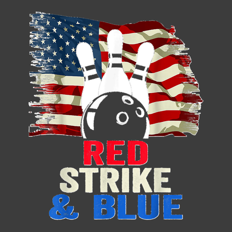 Patriotic Bowling 4th Of July Red Strike & Blue Usa Flag Men's Polo Shirt by STACYSCHUDEL | Artistshot