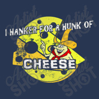 I Hanker For A Hunk Of Cheese, Distressed   Time For Timer Men Denim Jacket | Artistshot