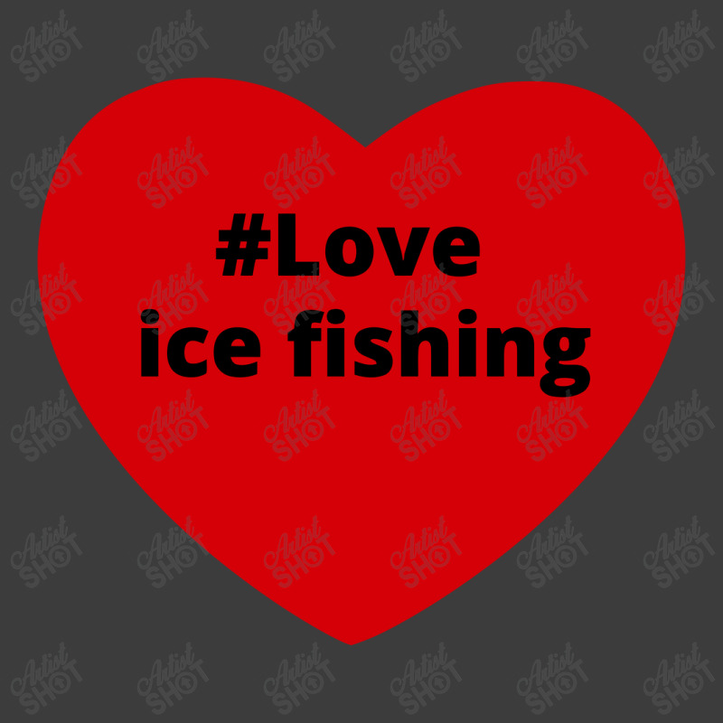 Love Ice Fishing, Hashtag Heart, Love Ice Fishing 2 Men's Polo Shirt by chillinxs | Artistshot