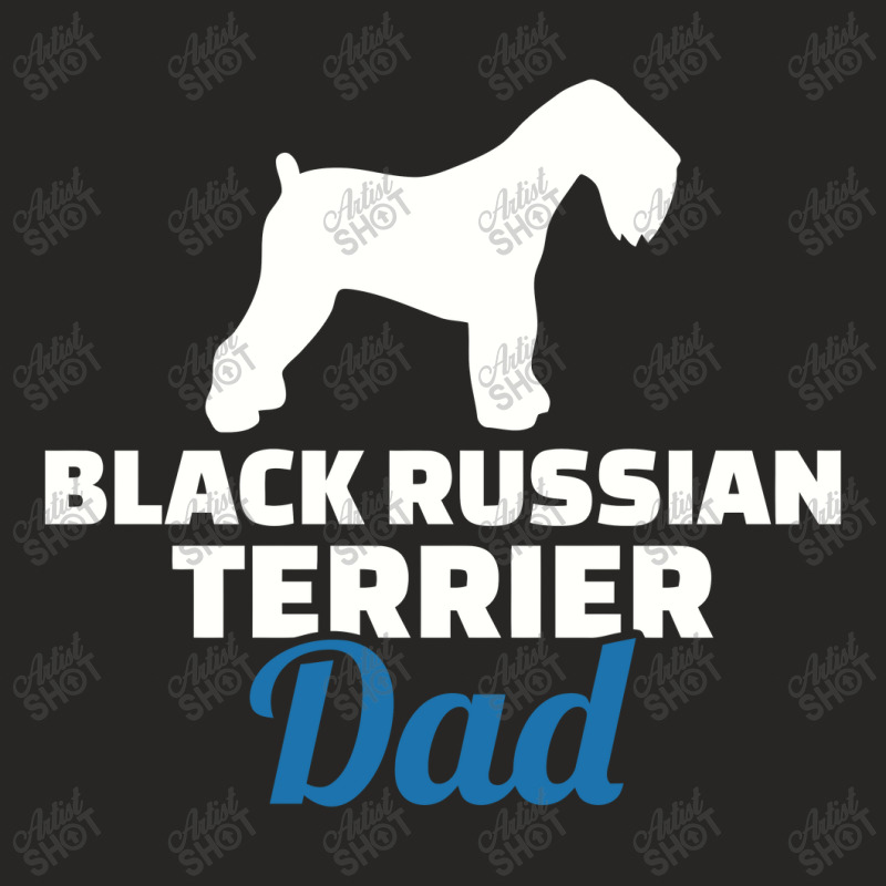 Black Russian Terrier Dad, Black Russian Terrier Ladies Fitted T-Shirt by zunkgm | Artistshot