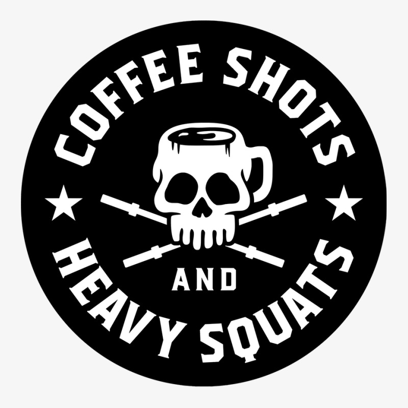 Coffee Shots And Heavy Squats Ladies Fitted T-Shirt by cm-arts | Artistshot