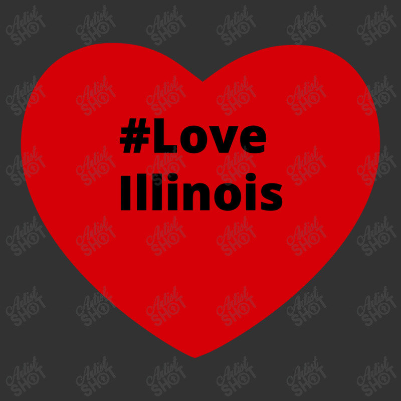 Love Illinois, Hashtag Heart, Love Illinois 2 Baby Bodysuit by chillinxs | Artistshot