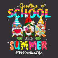 Pe Teacher Gnome Goodbye School Hello Summer Vintage Hoodie | Artistshot