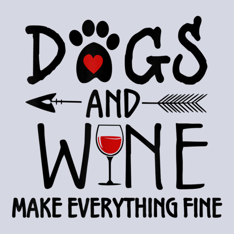 Dogs And Wine Make Everything Fine Shirt Dog Lover Gift T Shirt Fleece Short | Artistshot