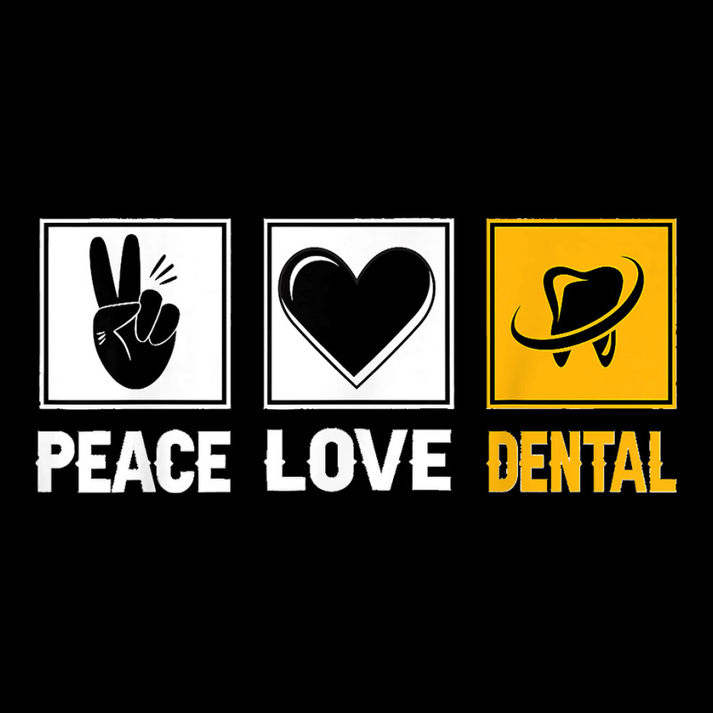 Peace Love Dental Dentist Dental Surgeon Oral Hygienist Women's V-Neck T-Shirt by STACYSCHUDEL | Artistshot