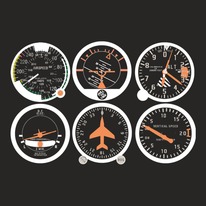 Basic Six Flight Instruments Ladies Fitted T-Shirt by CharlesDiya | Artistshot