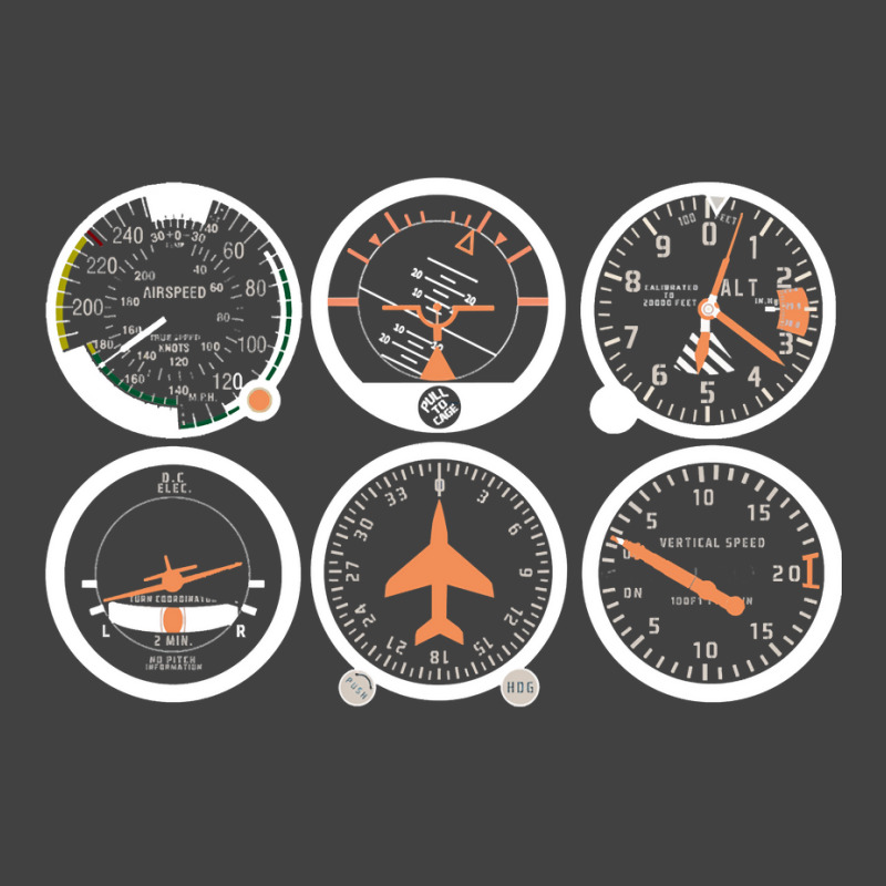 Basic Six Flight Instruments Vintage T-Shirt by CharlesDiya | Artistshot