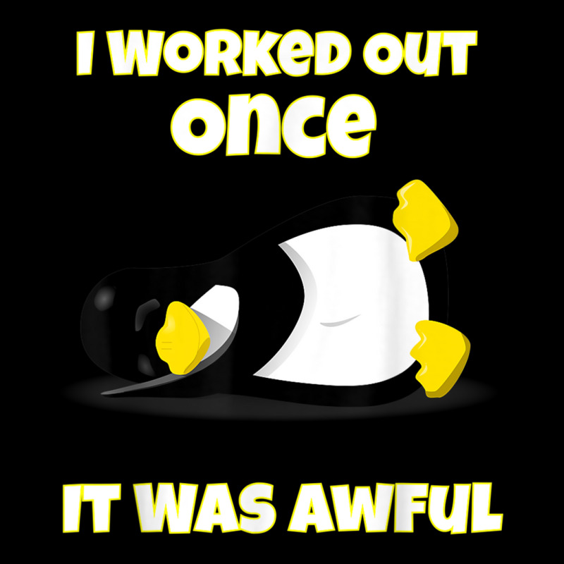 I Worked Out Once It Was Awful Penguin T Shirt Pocket T-Shirt by cm-arts | Artistshot