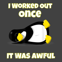 I Worked Out Once It Was Awful Penguin T Shirt Vintage T-shirt | Artistshot