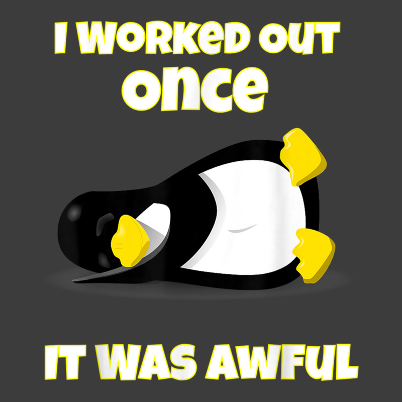 I Worked Out Once It Was Awful Penguin T Shirt Men's Polo Shirt by cm-arts | Artistshot