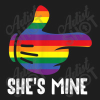 She's Mine Lesbian Couple Rainbow Lgbt Pride Matching Classic T-shirt | Artistshot