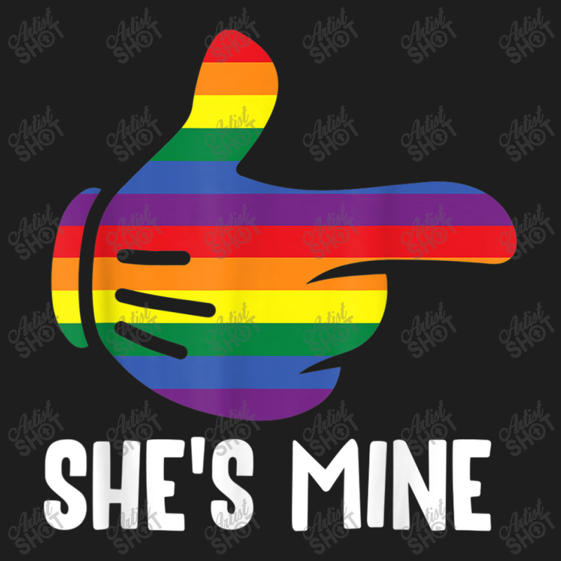 She's Mine Lesbian Couple Rainbow Lgbt Pride Matching Classic T-shirt by RayDesign | Artistshot