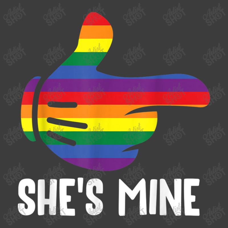 She's Mine Lesbian Couple Rainbow Lgbt Pride Matching Men's Polo Shirt by RayDesign | Artistshot