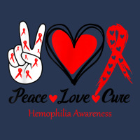 Peace Love Cure Hemophilia Awareness T Shirt Men Denim Jacket | Artistshot