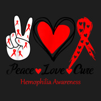 Peace Love Cure Hemophilia Awareness T Shirt Classic T-shirt | Artistshot