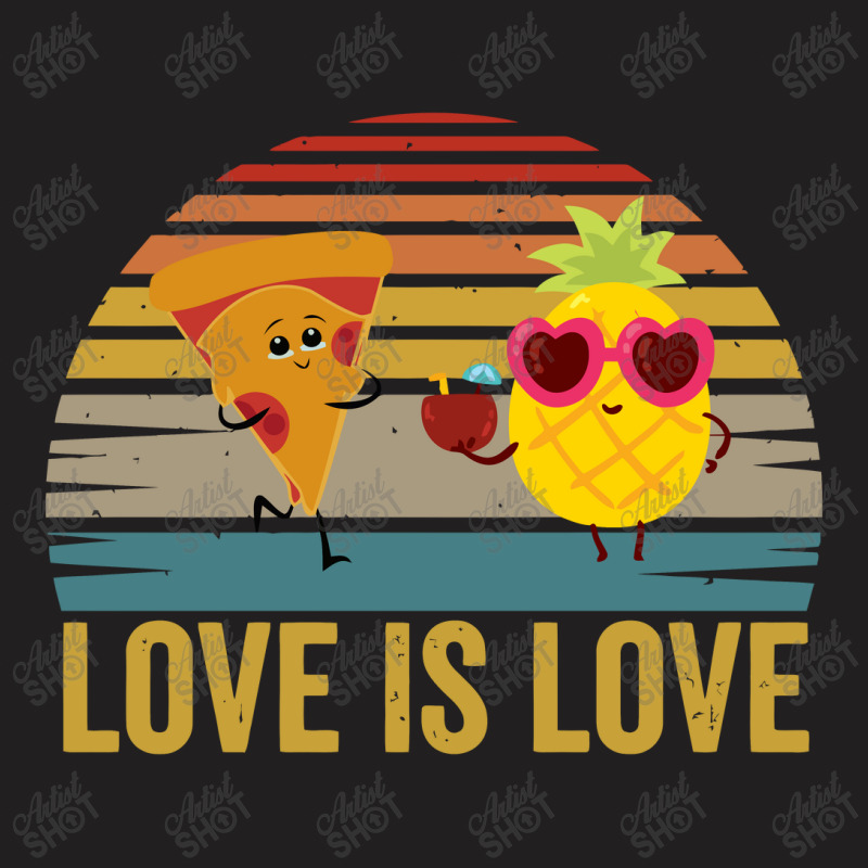 Love Cute Pride Pineapple Pizza T-shirt | Artistshot