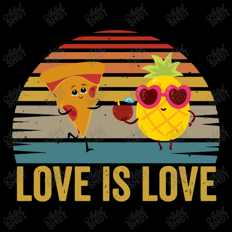 Love Cute Pride Pineapple Pizza V-neck Tee | Artistshot