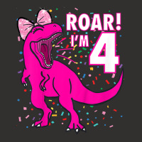 Kids Roar I'm 4 (four Year Old Dinosaur Birthday) 4th Dino Theme T-shi Champion Hoodie | Artistshot