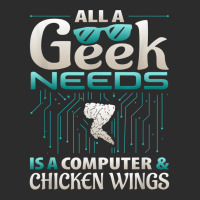 All A Geek Needs Is A Computer And Chicken Wings T Shirt Exclusive T-shirt | Artistshot