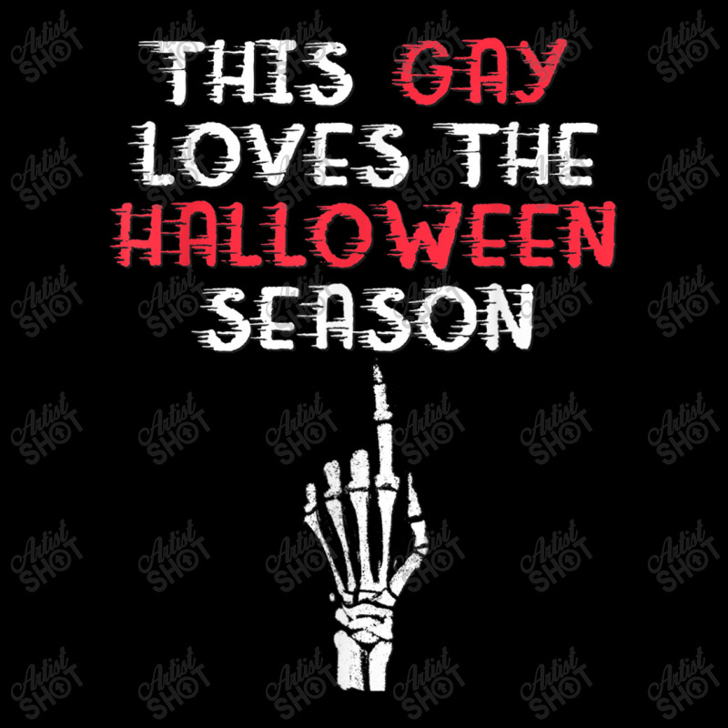 This Gay Loves The Halloween Season Funny Pride Women's V-Neck T-Shirt by RayDesign | Artistshot