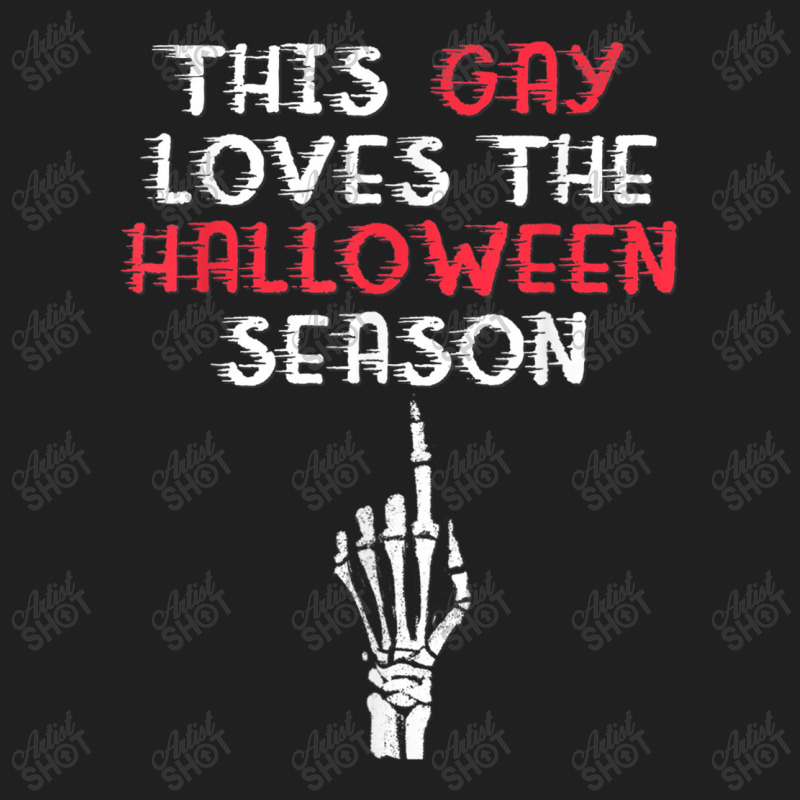 This Gay Loves The Halloween Season Funny Pride Ladies Polo Shirt by RayDesign | Artistshot