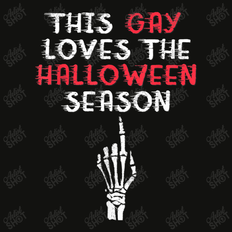 This Gay Loves The Halloween Season Funny Pride Scorecard Crop Tee by RayDesign | Artistshot