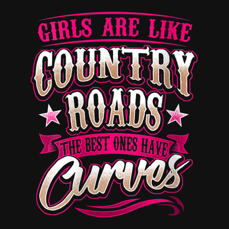 Womens Curvy Girl Country Dirt Road Western Rodeo Cowgirl Curves Music ...