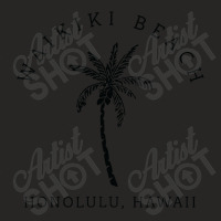 Retro Cool Waikiki Beach Hawaiian Island Palm Tree Souvenir Ladies Fitted T-shirt | Artistshot