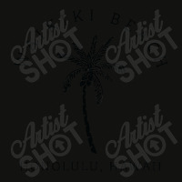 Retro Cool Waikiki Beach Hawaiian Island Palm Tree Souvenir Scorecard Crop Tee | Artistshot