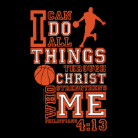 Slingshot  I Can Do All Things Basketball Sweatshirt Men's 3/4 Sleeve Pajama Set | Artistshot