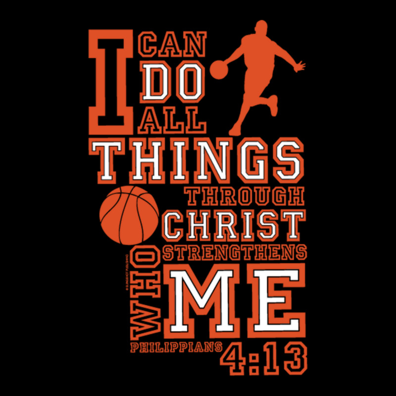 Slingshot  I Can Do All Things Basketball Sweatshirt Men's 3/4 Sleeve Pajama Set | Artistshot