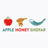 Apple Honey Shofar Rosh Hashanah Sweet Jewish New Year T Shirt T-shirt | Artistshot