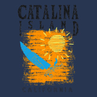 Catalina Island California Sailing Catamaran Sailboat Beam Reach Orang Men Denim Jacket | Artistshot