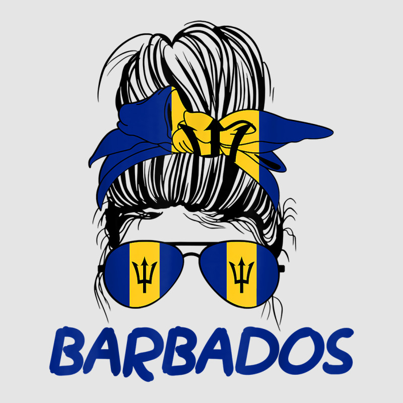 Barbados Girl Messy Bun, Barbados Flag Barbadian Women T Shirt Exclusive T-shirt by cm-arts | Artistshot