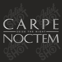 Latin Quote Carpe Noctem Seize The Night Ladies Fitted T-shirt | Artistshot