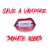 Vampire Teeth   Save A Vampire Donate Blood Halloween Tank Top Youth Zipper Hoodie | Artistshot