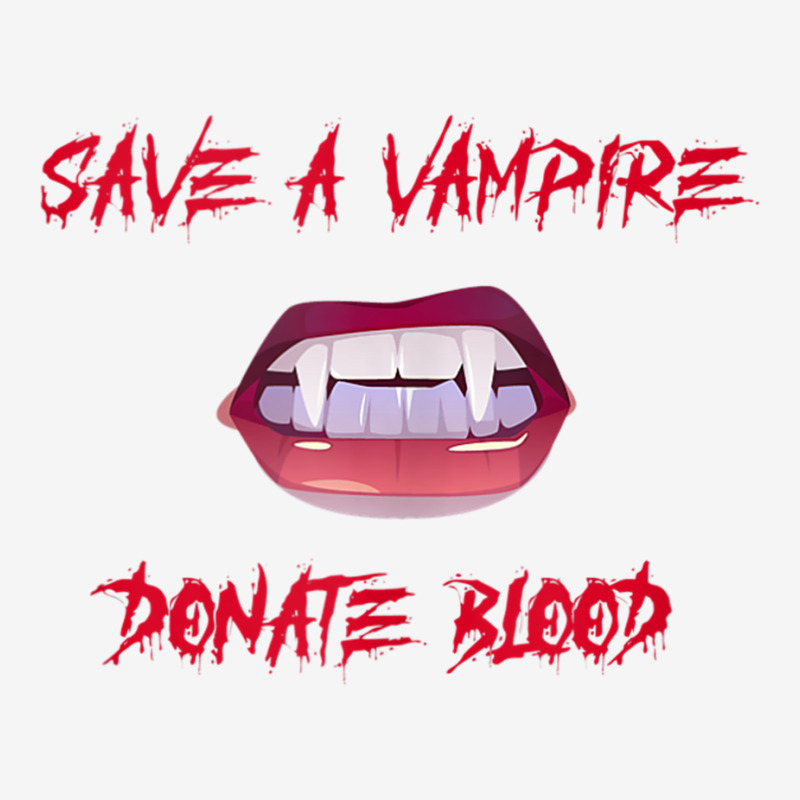 Vampire Teeth   Save A Vampire Donate Blood Halloween Tank Top Youth 3/4 Sleeve by cm-arts | Artistshot