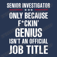 Gift For F Ckin' Genius Senior Investigator Men Denim Jacket | Artistshot