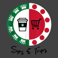 Sips And Trips Sips Coffee And Trips Shopping T Shirt Vintage T-shirt | Artistshot